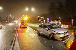 Forse schade na ongeval op kruising Cruquius