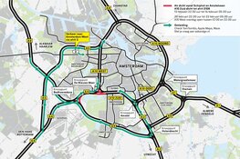 13-16 en 20-23 februari: A4 richting A10 Zuid tot afrit S108 (grotendeels) afgesloten