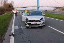 Flinke schade na ongeval op N205