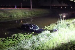 Gewonde nadat auto in water belandt langs N520 in Hoofddorp