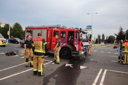 Brandweerwagen betrokken bij ongeval op kruising
