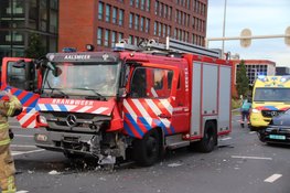 Brandweerwagen betrokken bij ongeval op kruising