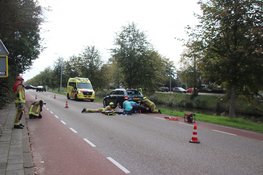 Scooterrijder bekneld onder auto na aanrijding in Hoofddorp