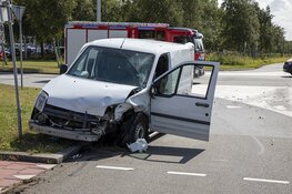 Gewonde bij harde aanrijding op de Rijkerstreek op Schiphol