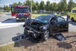 Gewonde bij harde aanrijding op de Rijkerstreek op Schiphol