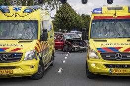 Frontale aanrijding op de Van Heuven Goedhartlaan in Hoofddorp