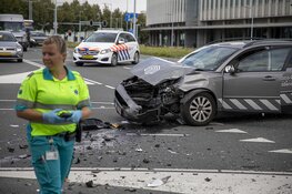 Frontale aanrijding op de Van Heuven Goedhartlaan in Hoofddorp