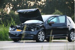 Kop-staartbotsing in De Kwakel