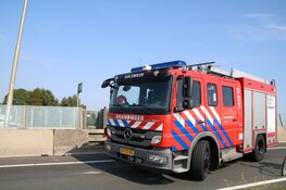 Auto op de kop op N201