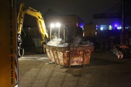 Groot alarm blijkt containerbrandje