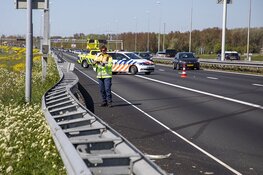 Veel schade en file door ongeval op de A9 bij Spaarndam