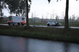 Auto tegen boom, bestuurder gewond