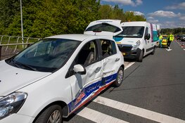 Veel overlast door ongeval op de N205 bij de Cruquius