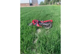 Motorrijder schiet veld in bij ongeval in Abbenes