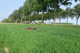 Motorrijder schiet veld in bij ongeval in Abbenes
