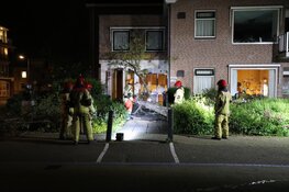 Omgewaaide boom verspert verzorgingshuis