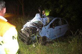 Automobiliste belandt in de sloot naast N205 bij Vijfhuizen