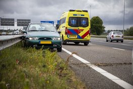 Auto gecrasht op de A9 bij Zwanenburg