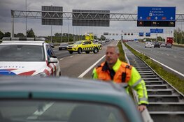 Auto gecrasht op de A9 bij Zwanenburg