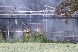 Brand in kas in Aalsmeer