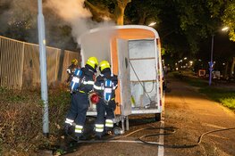 Dixie toilet afgebrand in Zwanenburg, bouwkeet beschadigd