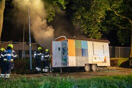 Dixie toilet afgebrand in Zwanenburg, bouwkeet beschadigd