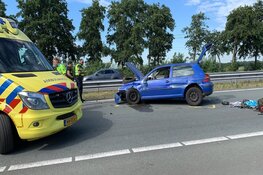 Aanhouding en voortvluchtenden na ongeluk Halfweg