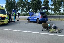 Aanhouding en voortvluchtenden na ongeluk Halfweg