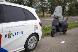 Scooter aangetroffen in sloot langs de Schipholweg in Lijnden