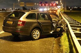 Ongeval met drie auto's op A9 bij Boesingheliede: twee gewonden