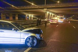 Drankrijder gewond na ongeval op de A4 bij Nieuw-Vennep