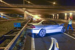 Drankrijder gewond na ongeval op de A4 bij Nieuw-Vennep