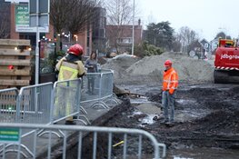 Gaslekkage bij werkzaamheden aan de weg in Aalsmeer