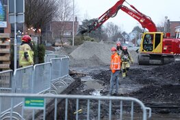 Gaslekkage bij werkzaamheden aan de weg in Aalsmeer