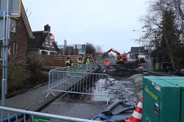 Gaslekkage bij werkzaamheden aan de weg in Aalsmeer