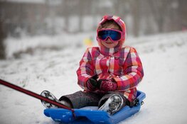 Sneeuwpret in Aalsmeer-dorp