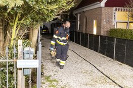 Brand in woning aan de Oude Kruisweg in Cruquius