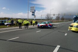 Politiewagen betrokken bij ongeval N207