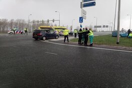 Politiewagen betrokken bij ongeval N207