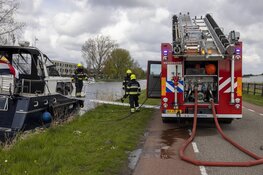 Rookontwikkeling in bootje aan de Bennebroekerdijk