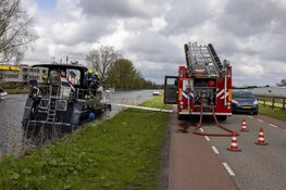 Rookontwikkeling in bootje aan de Bennebroekerdijk
