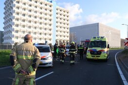 Auto te water langs N232