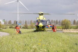 Lifeliner voor scooterongeval naar Middenweg in Spaarndam