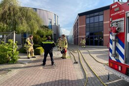 Brandmelding op terrein bloemenveiling