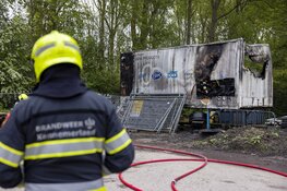 Opslagcontainer verloren gegaan door brand
