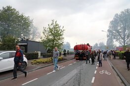Brand in loods in Zwaanshoek