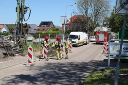 Gaslek op de Wilhelminakade in Uithoorn