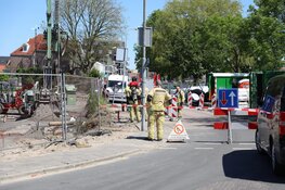 Gaslek op de Wilhelminakade in Uithoorn