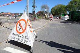 Gaslek op de Wilhelminakade in Uithoorn