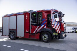 Elektrische palletwagen in vrachtwagen in de brand gevlogen